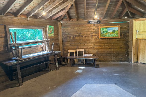 In der Grillhütte in Heppenbach