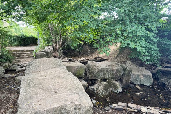 Die großen Steinblöcke im Periolbach