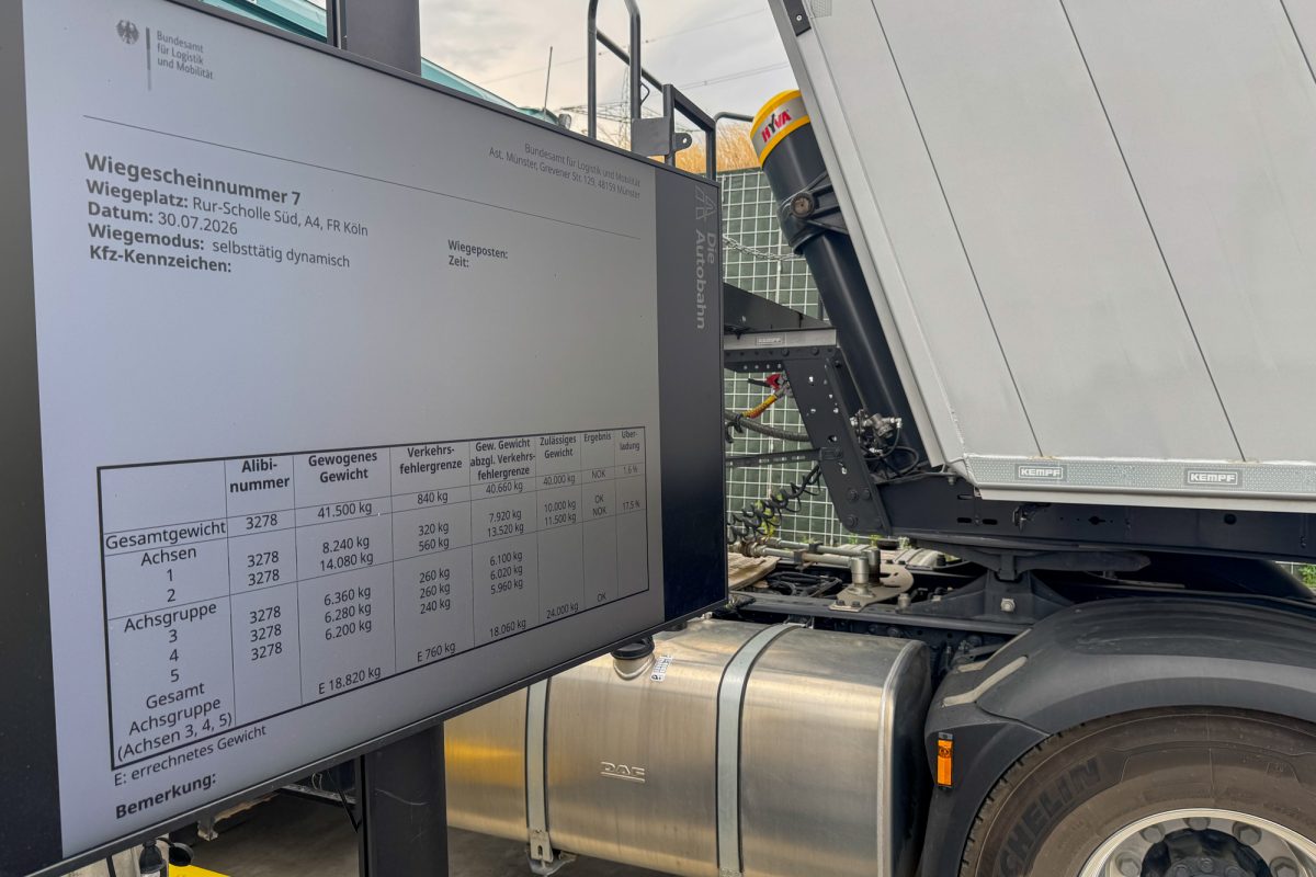 Monitor mit Messwerten