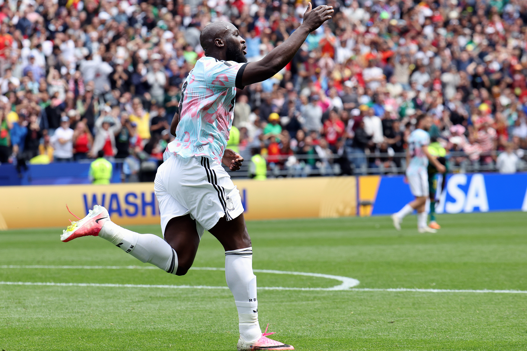 Romelu Lukaku jubelt nach dem Anschlusstreffer