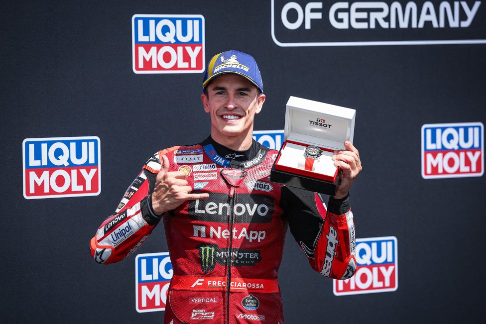 Marc Márquez auf dem Podium