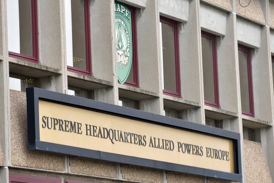 Nato-Hauptquartier in Mons von außen