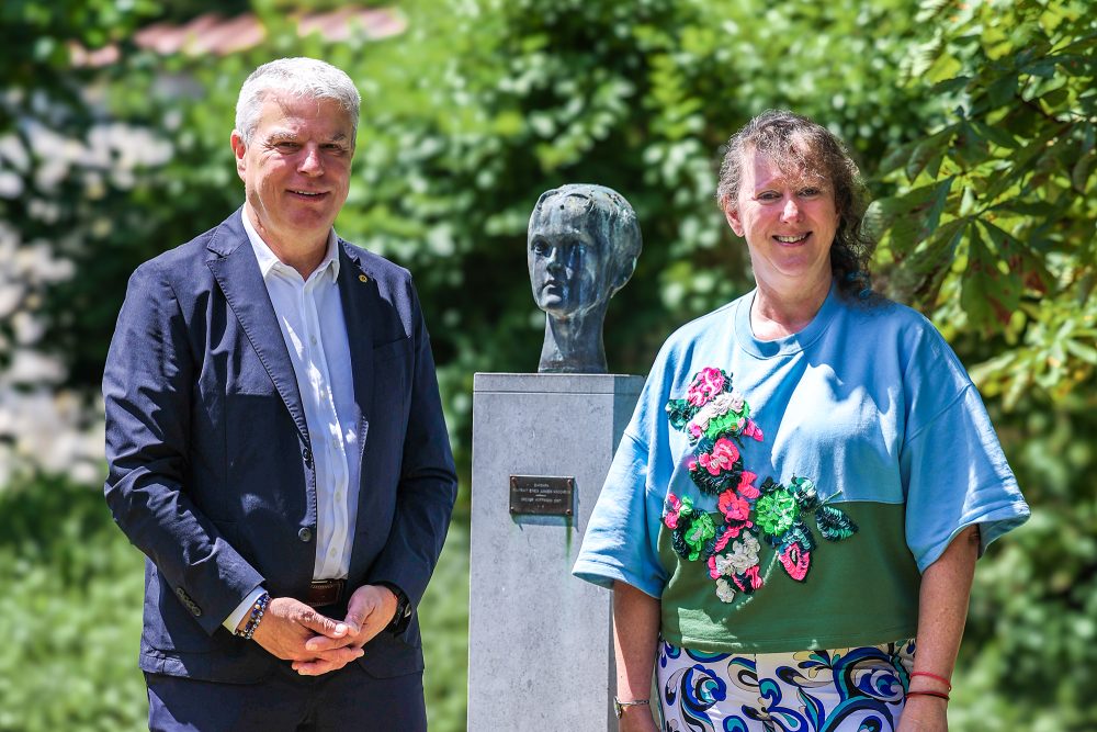 NRW Staatssekretärin für Sport und Ehrenamt, Andrea Milz und DG-Sportminister Gregor Freches