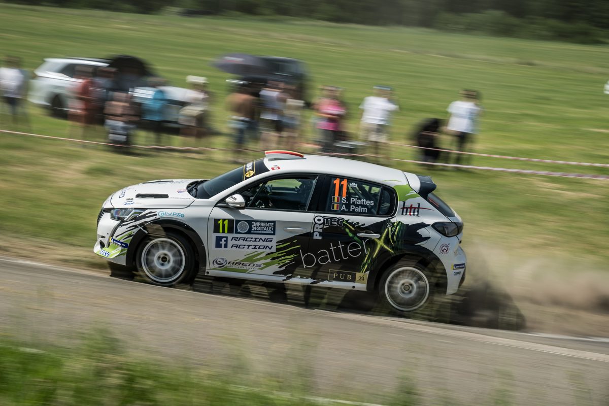Der Peugeot von Sergio Plattes/Andreas Palm bei der Rallye Luxemburg
