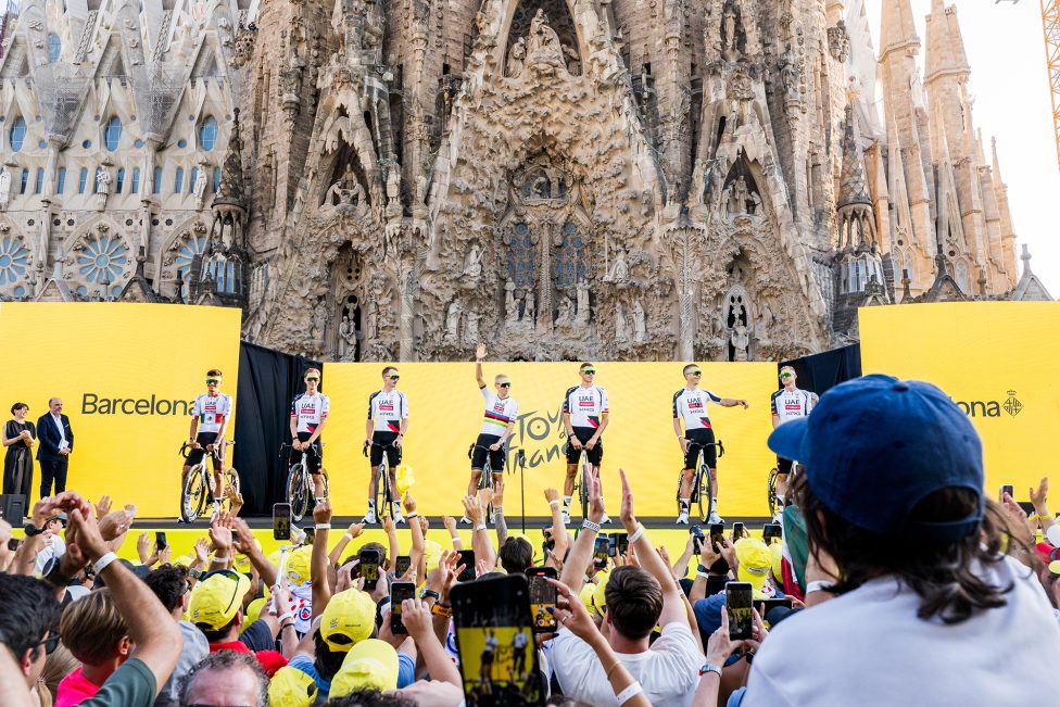 Präsentation des Teams Emirates-XRG von Pogacar am Donnerstag in Barcelona