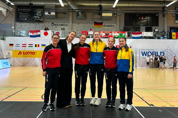 Gruppenfoto der Eupener Mannschaft bei der WM in Göttingen
