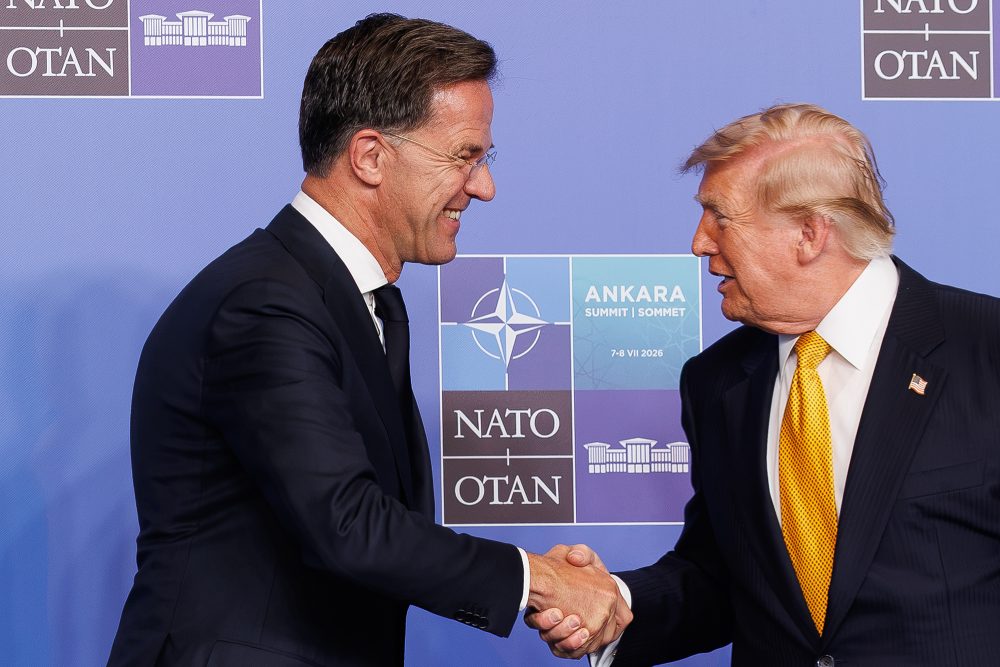 Nato-Generalsekretär Mark Rutte und US-Präsident Donald Trump beim Nato-Gipfel in Ankara