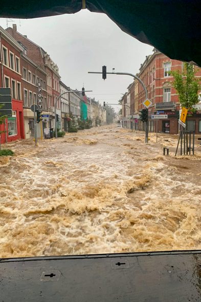 Stolberg unmittelbar nach der Flut