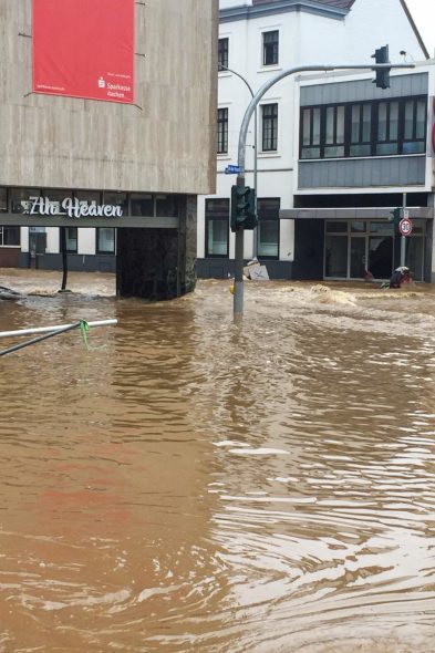 Stolberg unmittelbar nach der Flut