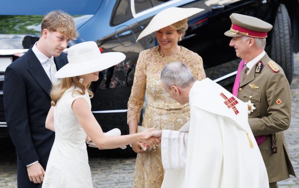 Die königliche Familie vor dem Te Deum