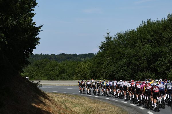 Das Peloton der Tour-de-France-Fahrer