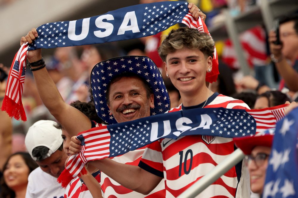 US-Fans beim Spiel der USA gegen die Türkei