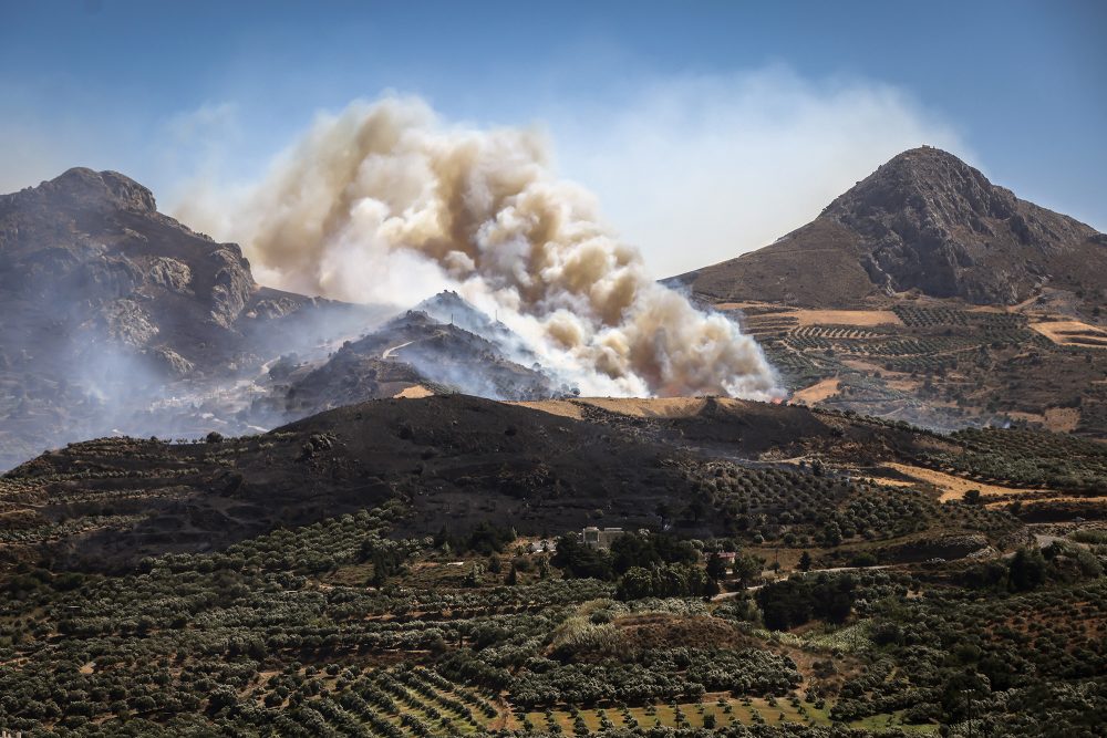 Waldbrand auf Kreta