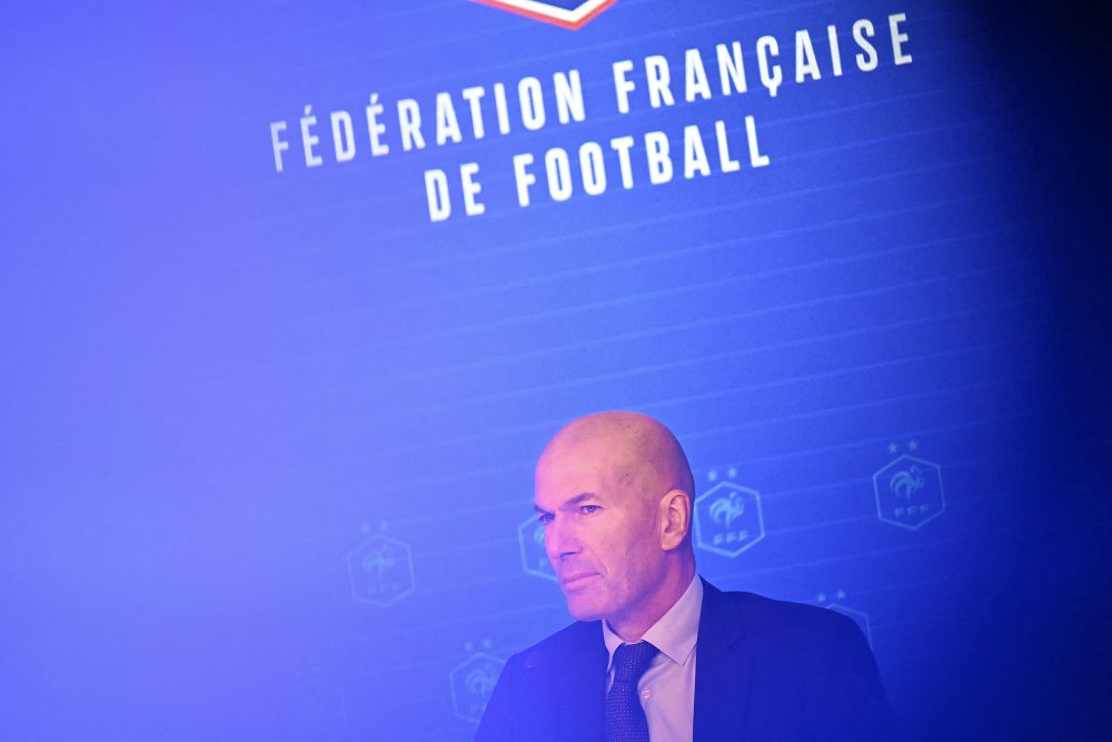 Zinédine Zidane bei der Vorstellung als neuer Nationaltrainer der "Bleus"