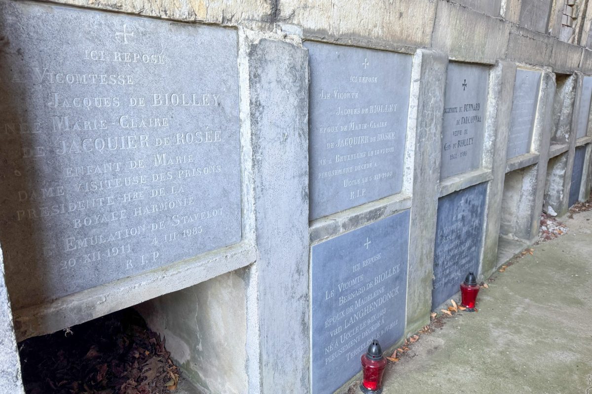 Grabnischen im Mausoleum der Familie Biolley