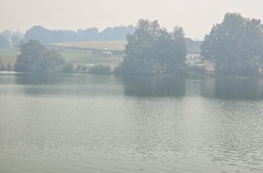 See von Robertville in Rauch eingehüllt