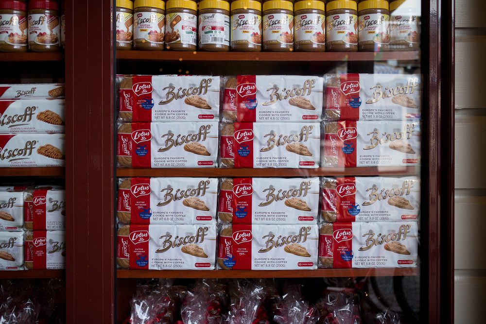 Biscoff-Spekulatius und -Streichpaste in einem Geschäft in LA