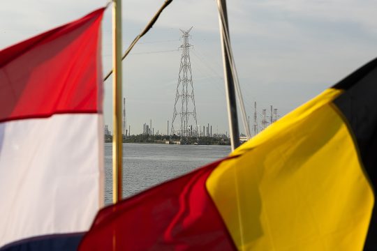 Hochspannungsleitung BRABO in Antwerpen