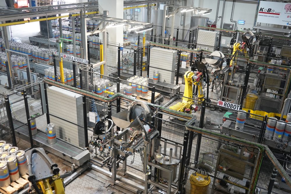 Produktionshalle der Brauerei Huyghe in Melle