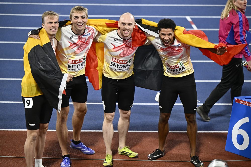 Ibrahim Camara, Emiel Botterman, Antoine Snyders und Simon Verherstraeten