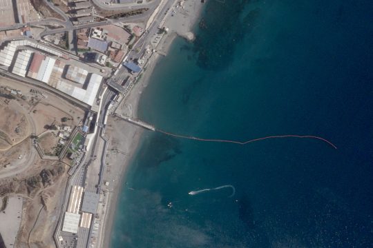 Satellitenaufnahme von Ceuta