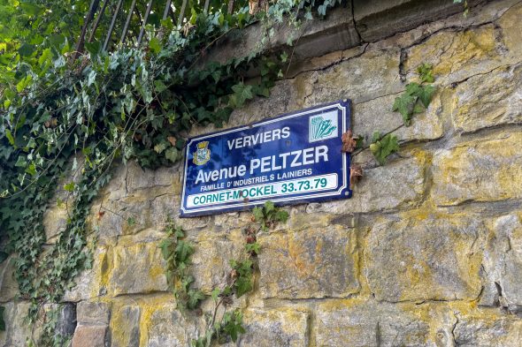 Schild der Avenue Peltzeer in Verviers