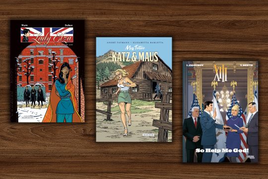 Cover der Comicbücher "Lady Elza", "Miss Tattoo" und "XIII"