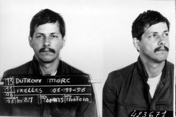 Aufnahmen von Marc Dutroux bei seiner Aufnahme im Gefängnis im August 1996