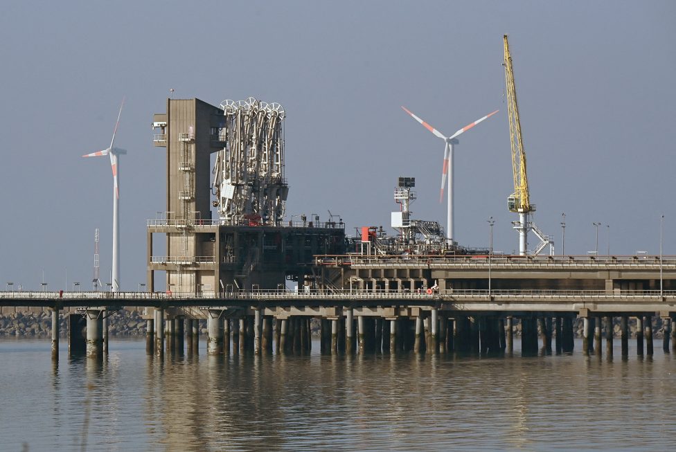 Flüssiggas-Terminal im Hafen von Zeebrugge