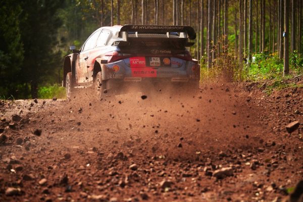 Der Hyundai von Adrien Fourmaux/Alexandre Coria bei der Rallye Paraguay