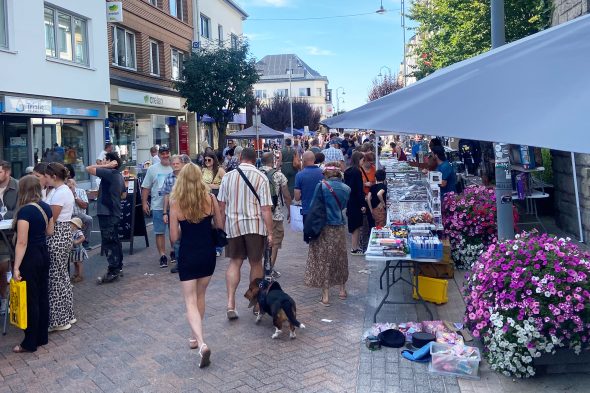 Stände und Menschen beim Trödelmarkt in St. Vith 2026