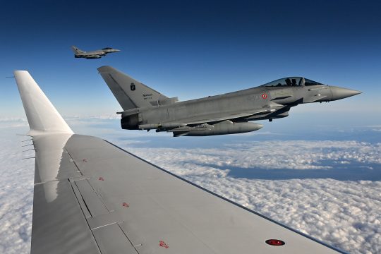 Eurofighter Typhoon der italienischen Luftwaffe in der Luft