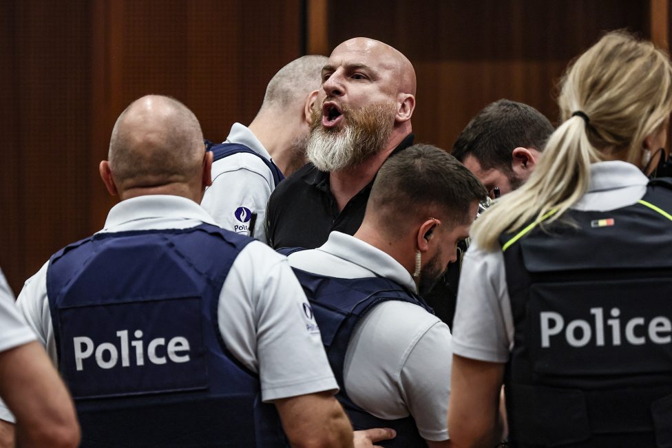 Gregory Lenoci protestiert im Gerichtssaal nach der Urteilsverkündung am 20. August 2026