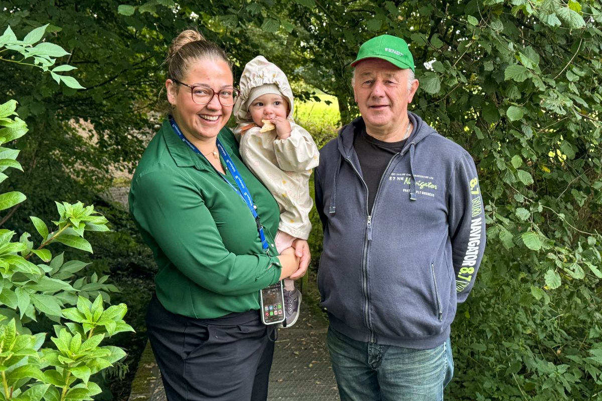 Shayne Piront, Töchterchen Romy und Hansi Krings