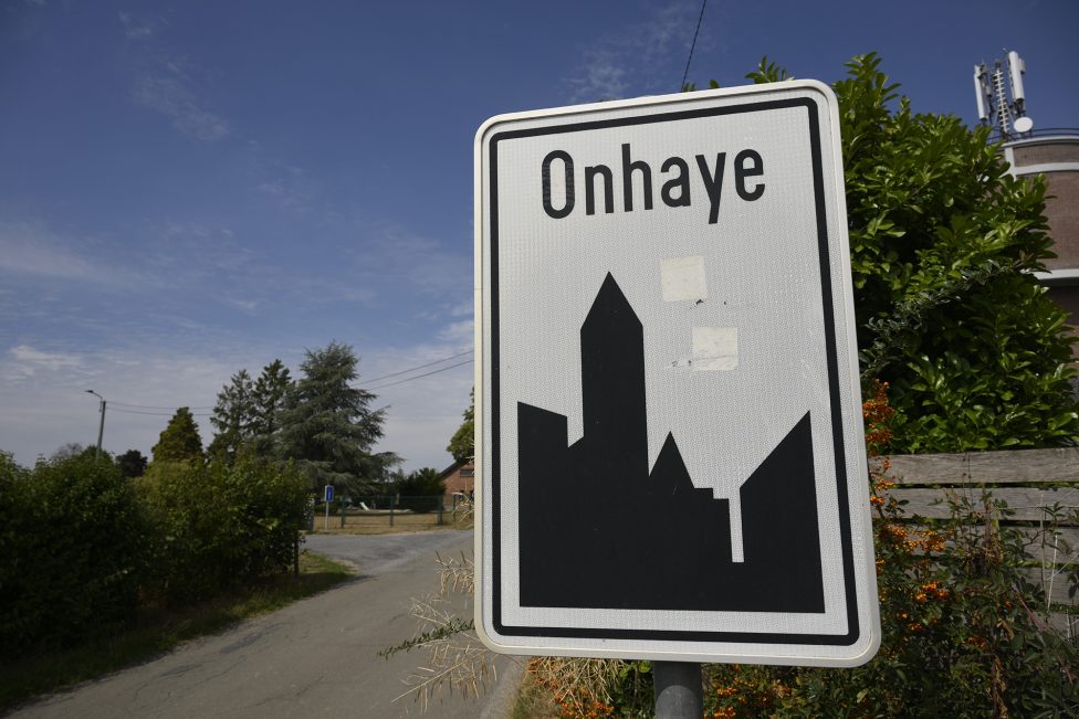 Ortsschild von Onhaye