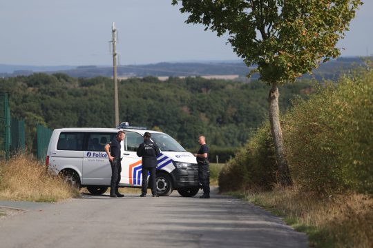 Polizei am Fundort der Leiche