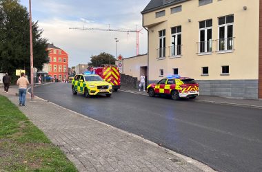 Polizeieinsatz am Scheiblerplaz in der Eupener Unterstadt