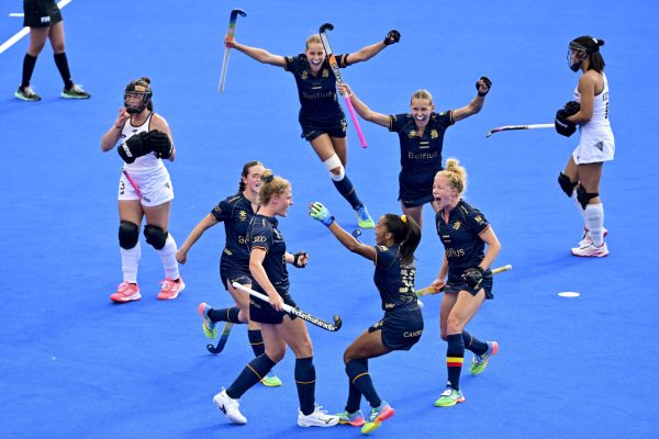 Die Red Panthers bejubeln nach dem Schlusspfiff ihren Sieg