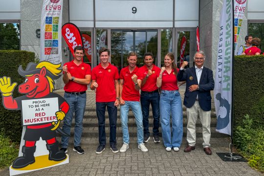 Nicolas Philippaerts, Thibeau Spits, Pieter Devos, Abdel Said, Emilie Conter und Peter Weinberg