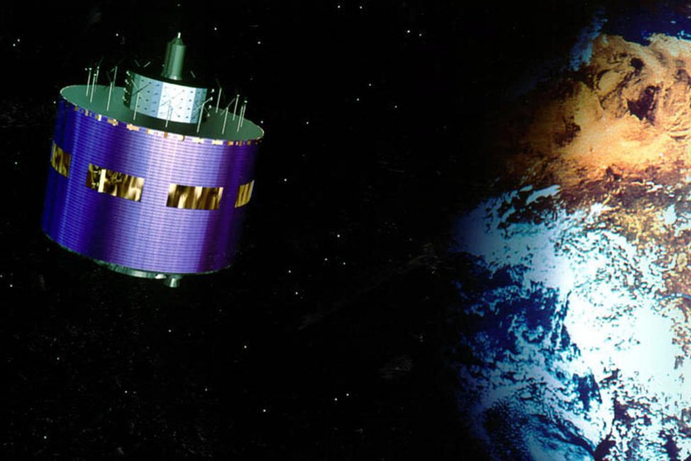 Computergeneriertes Bild des Wettersatelliten von Eumetsat