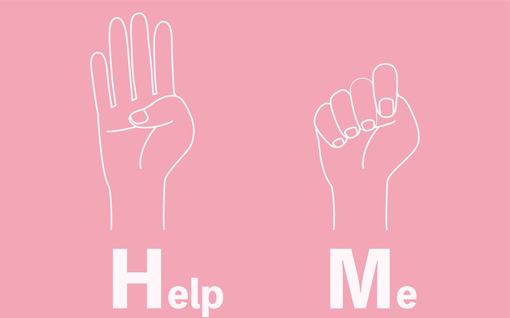 Das internationale Hilferufzeichen "Signal for Help"