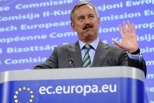 Siim Kallas am 20.7.2010 im Hauptsitz der EU-Kommission in Brüssel