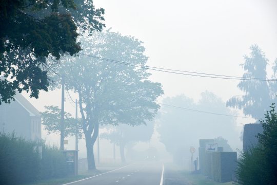 Dichte Rauchschwaden in Sourbrodt