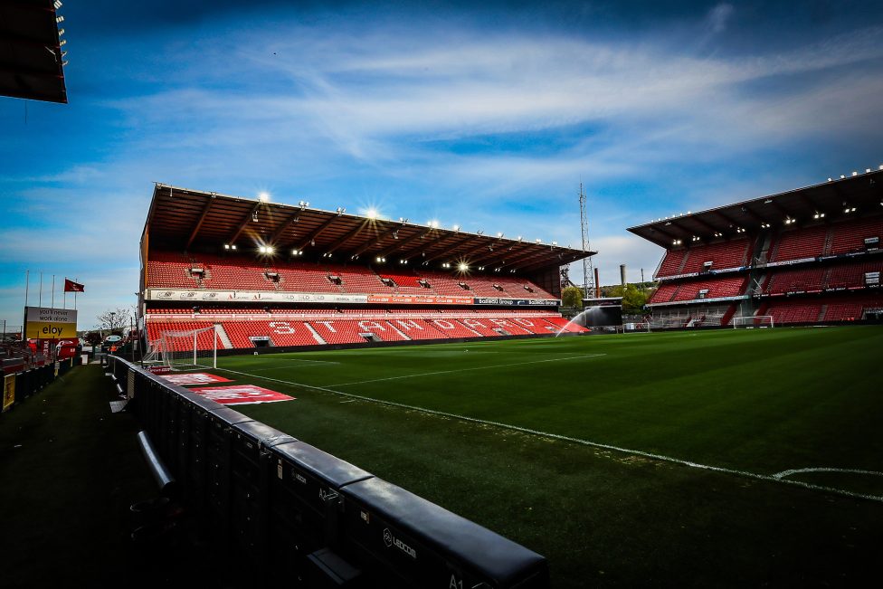 Das leere Stadion in Sclessin