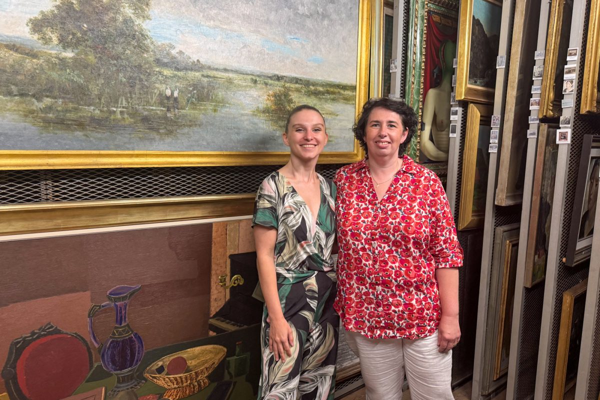 Morgane Desonnay und Anne-Laurence Grétry vom Stadtmuseum Verviers 
