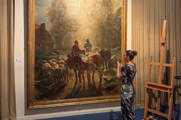Kunstwerk im Museum für Bildende Kunst und Keramik