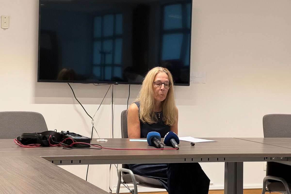 Staatsanwältin Andrea Tilgenkamp informiert über den Tathergang