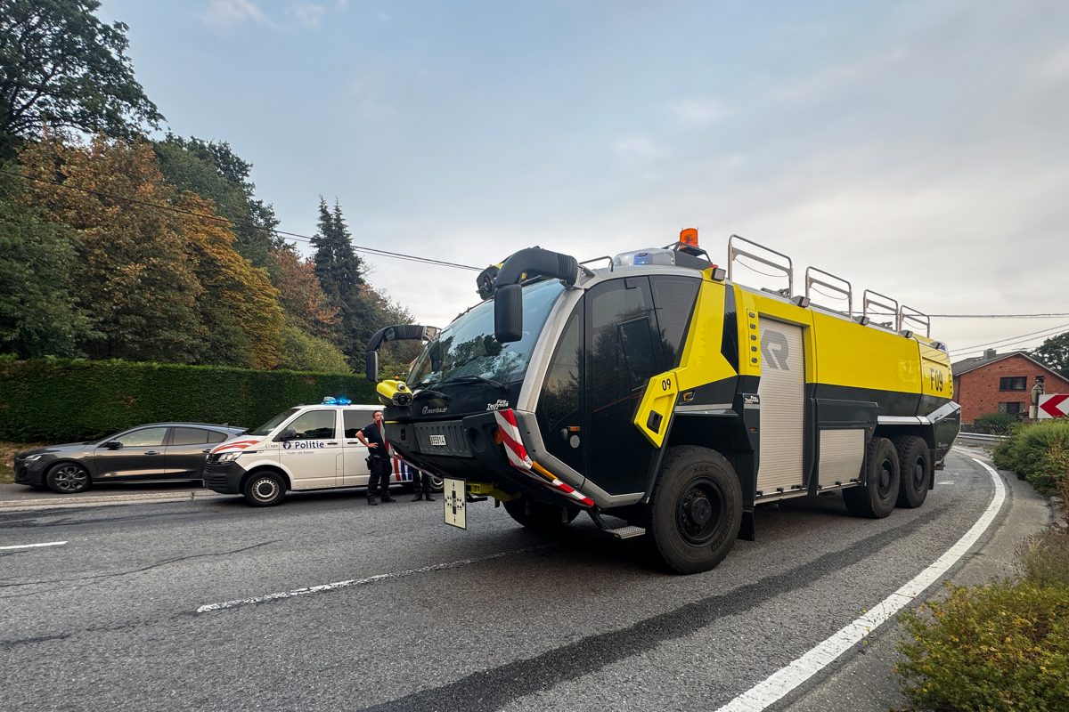 Löschfahrzeug vom Stützpunkt Kleine-Brogel