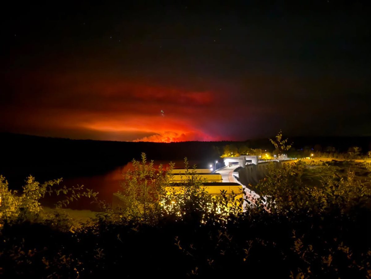 Vennbrand von der Eupener Talsperre aus gesehen