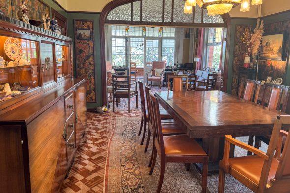 Esszimmer in der Villa Bornman in Verviers